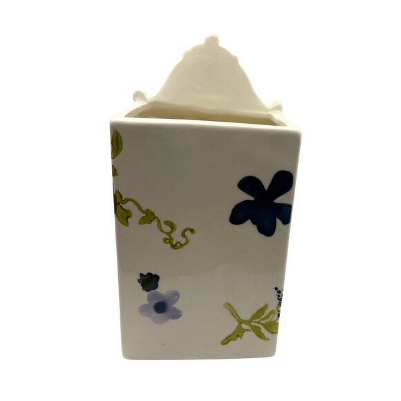 Anthropologie Floral Ceramic House Vase - No Linger Available - Picture 7 of 8